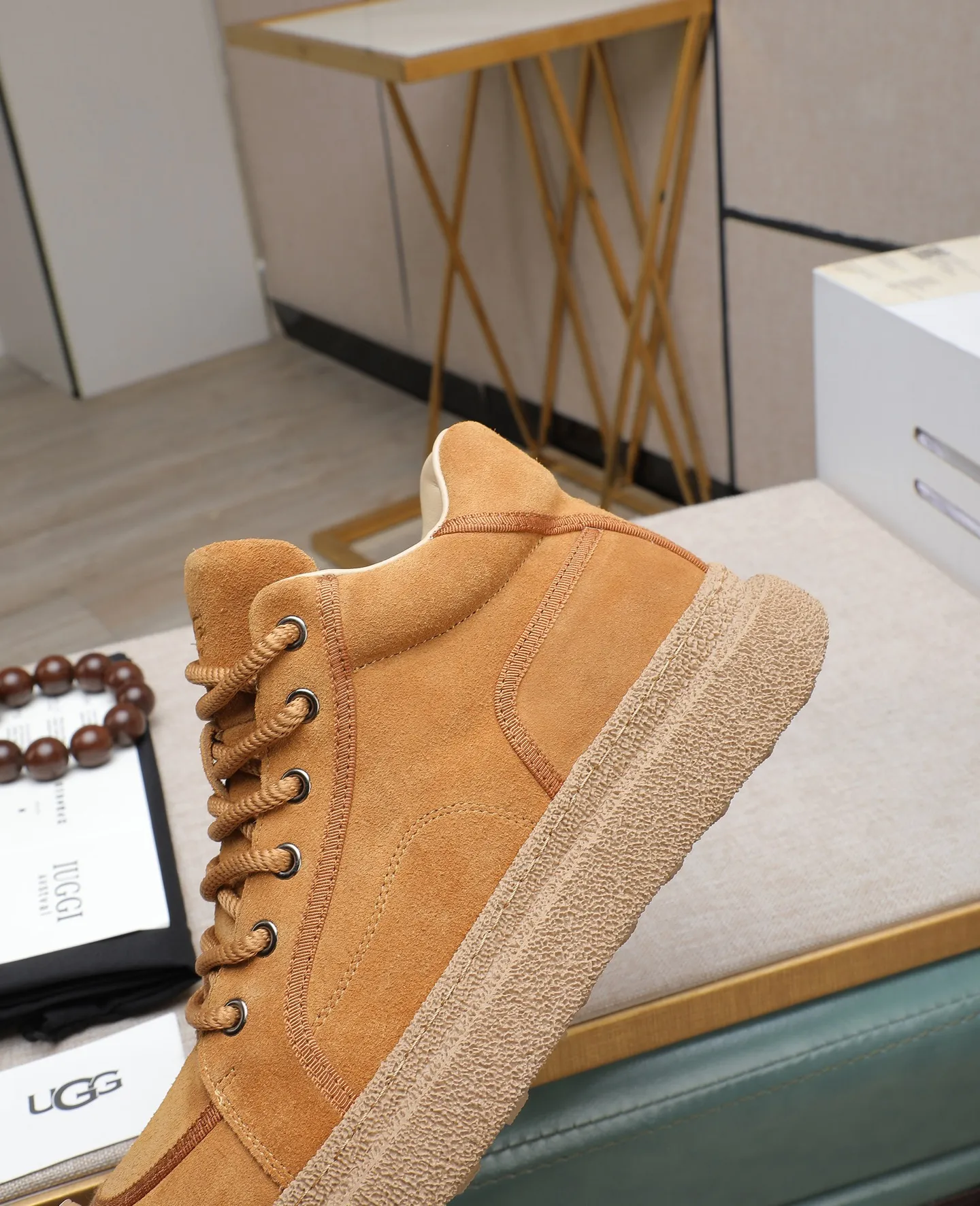 Men's shoes 💰600 IUGGI new retro presbyopia men's shoes, casual and versatile, full of high-end sense, fashionable, luxury and personalized style, joint style, retro presbyopia factor, full of handsome style, first layer suede cowhide, wool lining, rubber outsole, light and non-slip size: 39-44